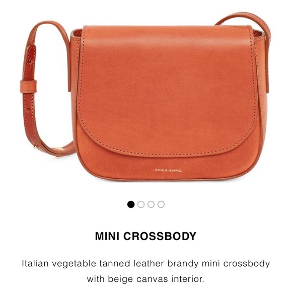 Mansur Gavriel Mini Crossbody Bag in Brandy - Picture 5 of 7